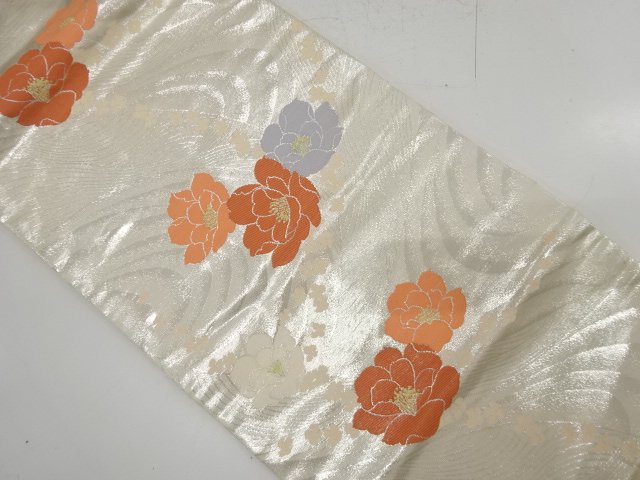 JAPANESE NAGOYA OBI / WOVEN FLOWER